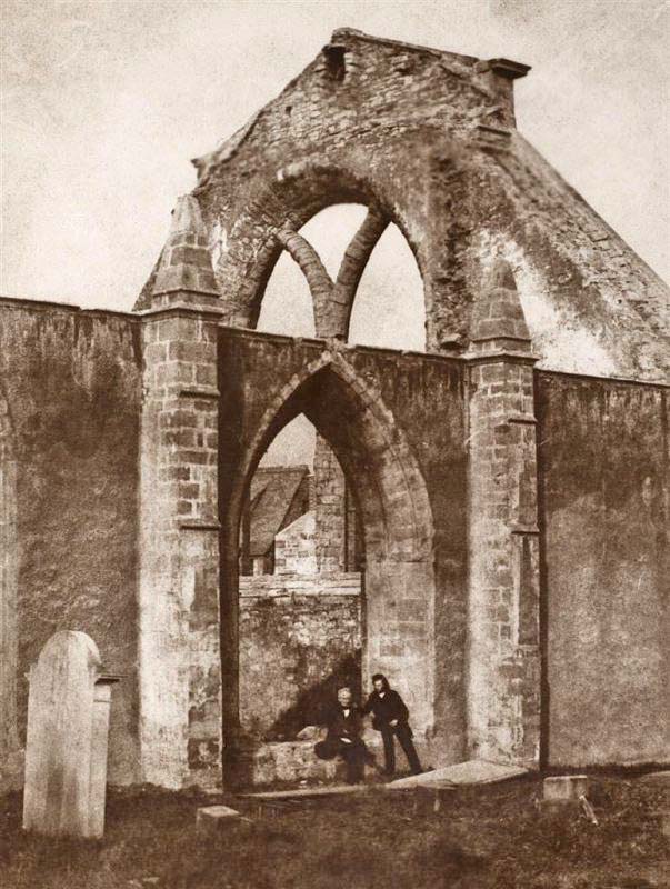 Ruins of Greyfriars Church, following the fire of 1845