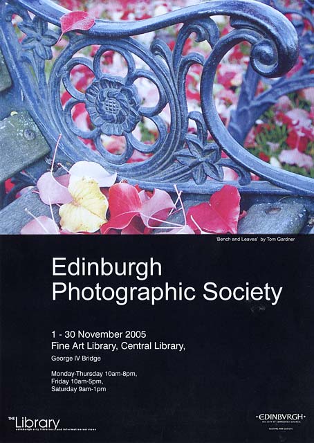 Exhibition of prints by Members of Edinburgh Photographic Society  -  in the Fine Arts Dept of Edinburgh Central Library, George IV Bridge, Edinburgh