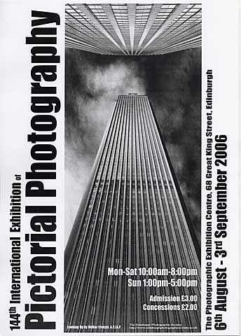 A poster for the EPS International Exhibition of Photography featuring a photo by Tony Richard ARPS.