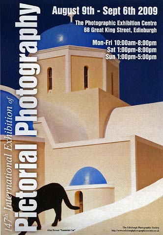 A poster for the EPS International Exhibition of Photography featuring a photo by Alan Brown