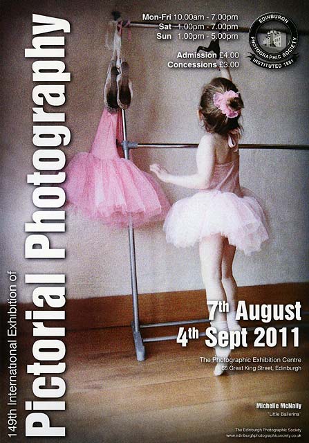 A poster for the EPS International Exhibition of Photography 2011, featuring a photo by Michelle McNally