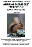 Edimburgh Photographic Society  -  Poster for the Annual Members' Exhibition, March 2012