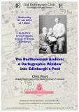 Poster for Old Edinburgh Club Lecture - January 2012