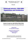 Poster for Old Edinburgh Club Lecture - February 2012