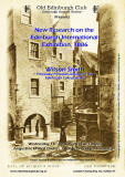 Poster for Old Edinburgh Club Lecture - January 2014
