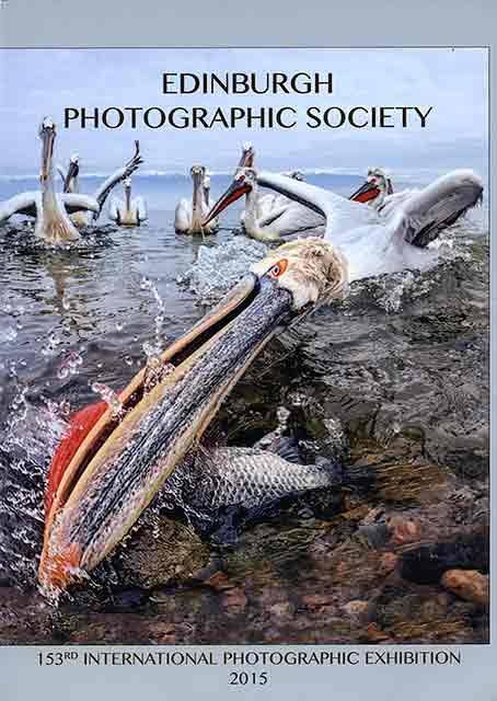 Edinburgh Photographic Society Open Exhibition 2015, Catalogue Cover. featuring a photo by Michael Hughes AFIAP DPAGB, England, entitled 'One Fine Day'