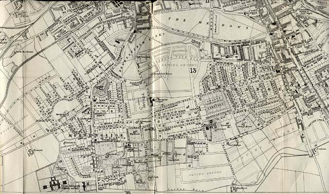 Map of Edinburgh and Leith. 1870  -  South Edinburgh Section