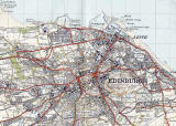 Map by John Bartholomew & Son Ltd.  -  Edinburgh, 1925