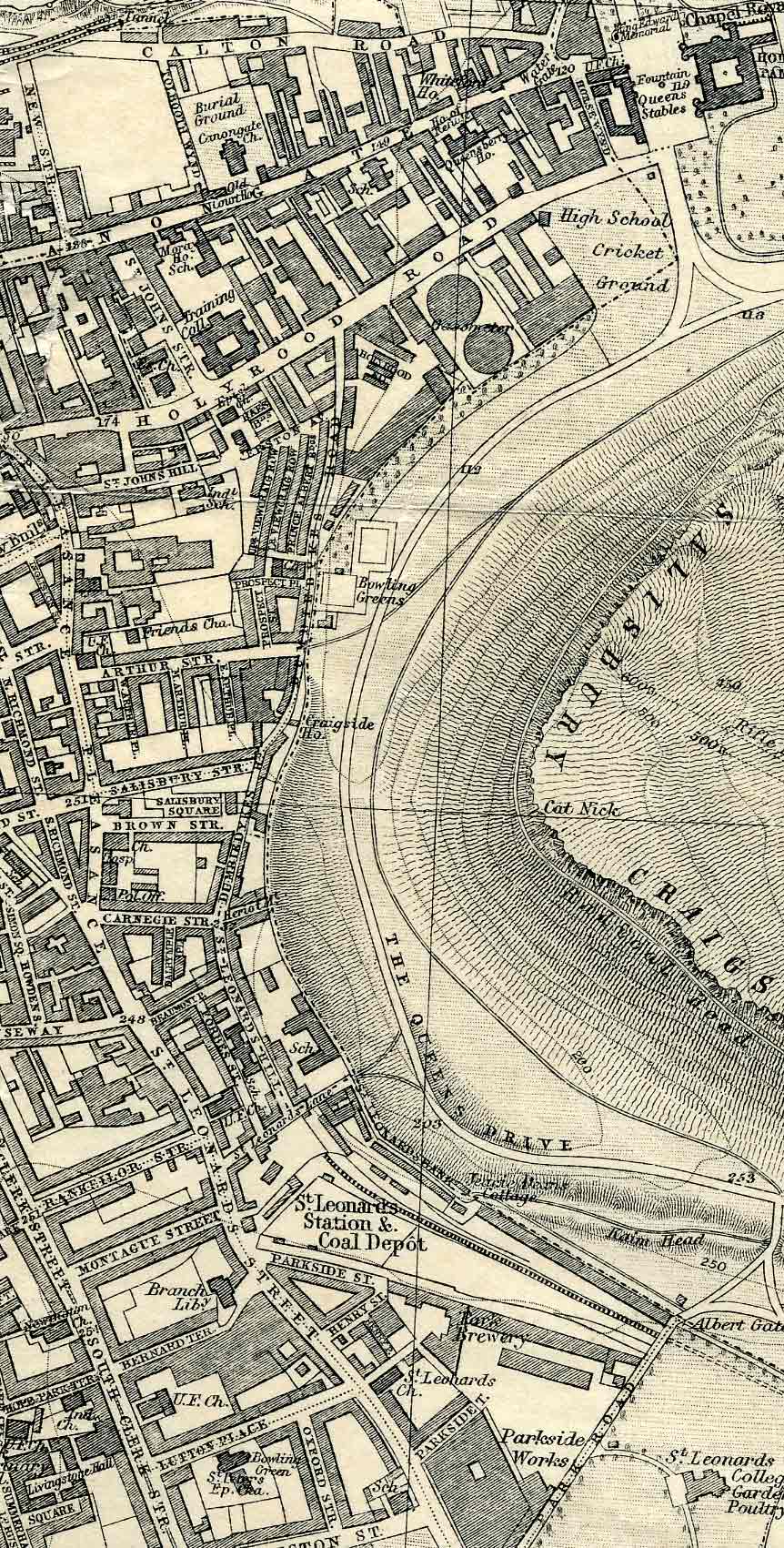 Edinburgh and Leith map, 1925  -  Dumbiedykes and St Leonard's