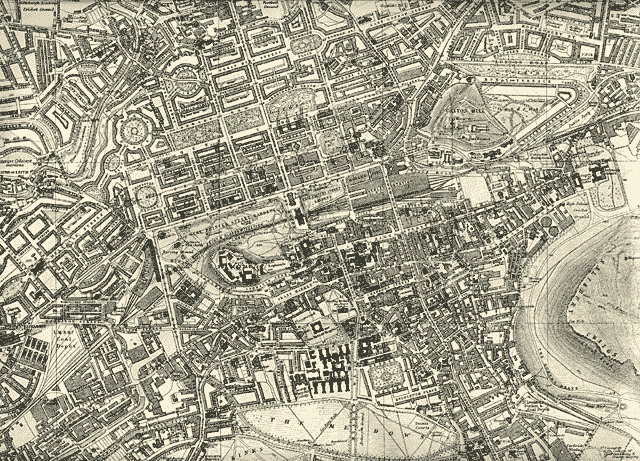 Edinburgh and Leith map, 1925  -  Central Edinburgh section