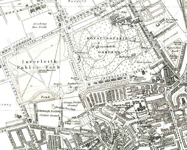 Edinburgh and Leith map, 1925  -  Inverleith