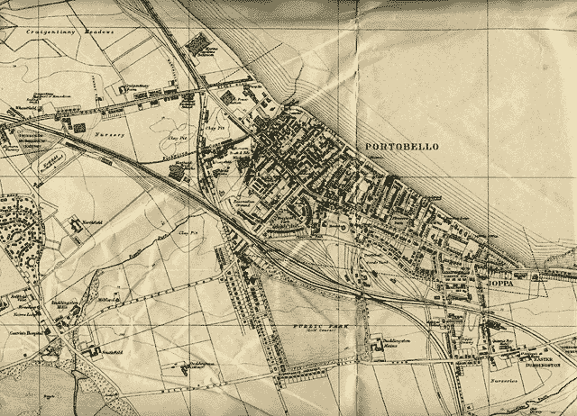 Edinburgh and Leith map, 1925  -  Porobello section