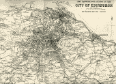 Edinburgh and Leith map, 1925  -  Zoom-out