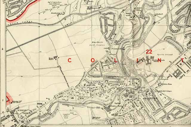 Edinburgh and Leith map, 1940  -  Juniper Green and Colinton section