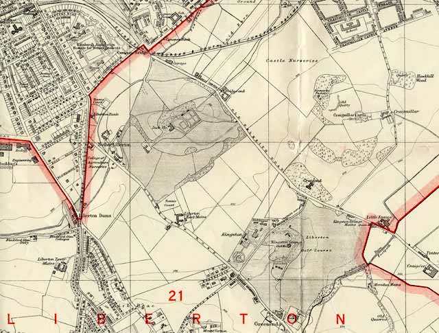 Edinburgh and Leith map, 1940  -  Liberton section