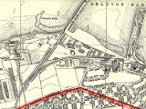 Extract from 1940 Map  - Railway Lines around Granton Gas Works and Granton Harbour