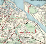 Edinburgh and Leith map, 1955  -  North-east Edinburgh