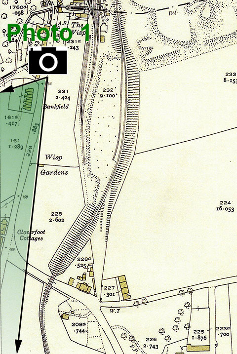 The Wisp  -  25 inch Ordnance Survey Map, 1932 showing the location of The Wisp, Photo 1