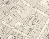 Map of Leith showing Old Sugarhouse Close  -  1894