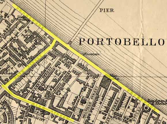 Portobello map  -  1917  -  zoomed in