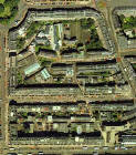 Detail from an aerial photograph of Edinburgh  -  Digital Map Co, 2001  -  Broughton