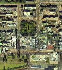 Detail from an aerial map of Edinburgh  -  XYZ Digital Map Co, 2001  -  Edinburgh New Town, east section