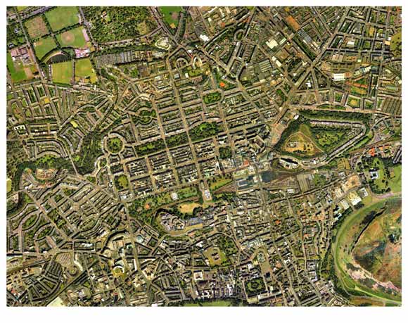 Aerial View of Edinburgh  -  2001