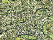 Edinburgh aerial view, 2001  -  Central Edinburgh Section