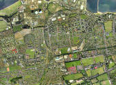 Edinburgh aerial view, 2001  -  North-west Edinburgh section
