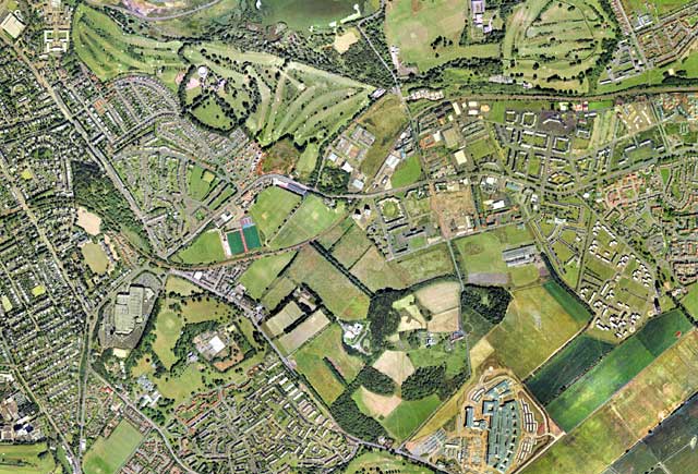 Edinburgh aerial view, 2001  -  South-east Edinburgh section