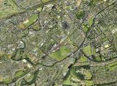 Edinburgh aerial_view, 2001  -  South-west Edinburgh section