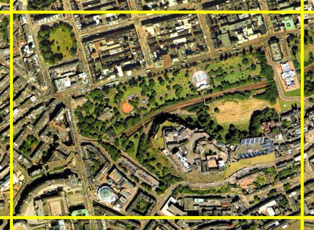 Aerial View of Edinburgh  -  2001  -  Section J