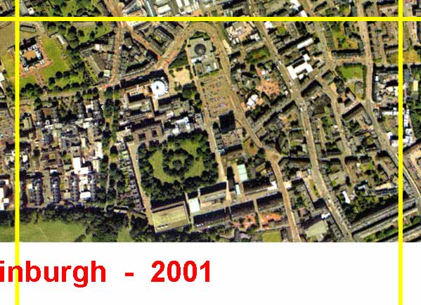 Aerial View of Edinburgh  -  2001  -  Section O