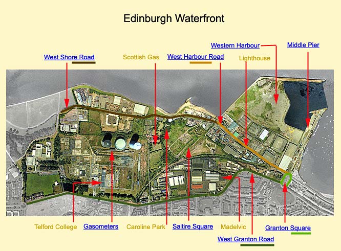 Edinburgh Waterfront  -  Aerial Photograph  -  2001