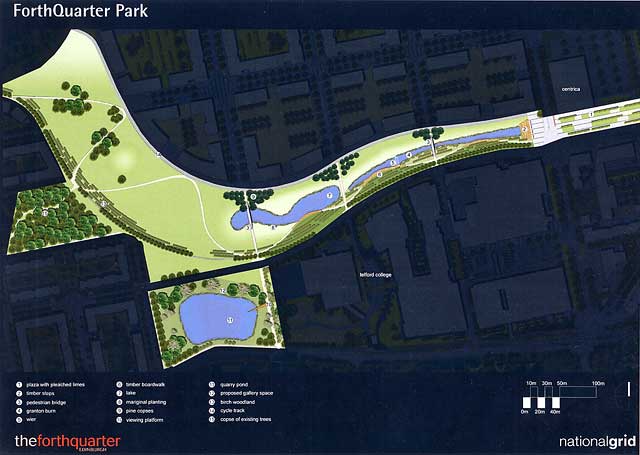 Forth Quarter Park  -  a new park under construction at Edinburgh Waterfront  -  2006