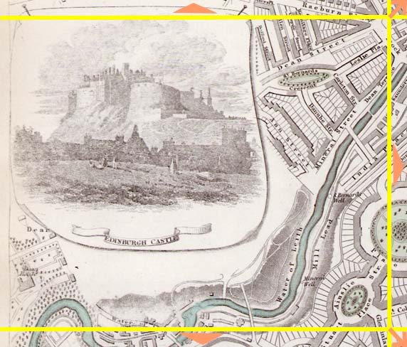 Edinburgh  -  1844  -  Map produced for the Society for the Diffusion of Useful Knowledge  -  Section E