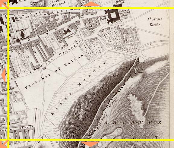 Edinburgh  -  1844  -  Map produced for the Society for the Dissemination of Useful Knowlwdge  -  Section L