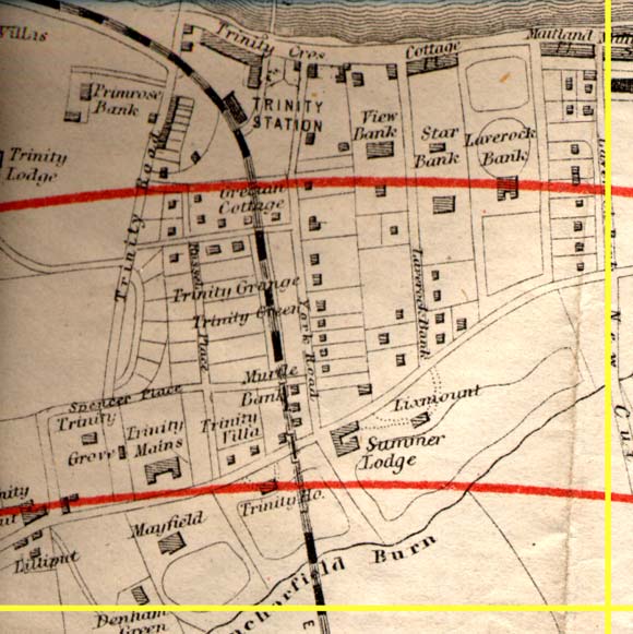 Edinburgh Time-Gun Map  -  1861  -  SectionA