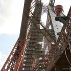 The Forth Rail Bridge  -  Scaffolding erected for painting