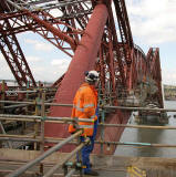 Worker on the Forth Rail Bridge