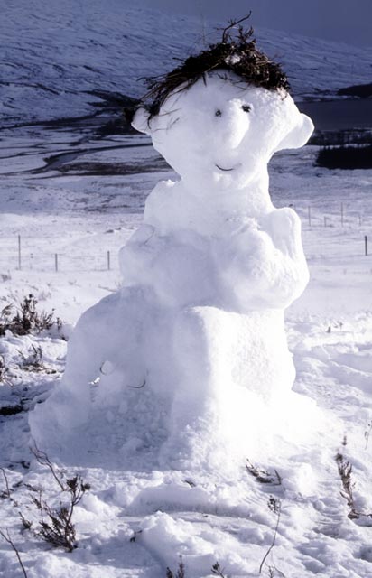 Snowman  -  in the Scottish Highlands