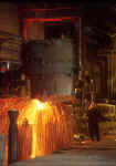 Clyde Shaw Steelworks  -  Pouring Hot Metal into Ingots