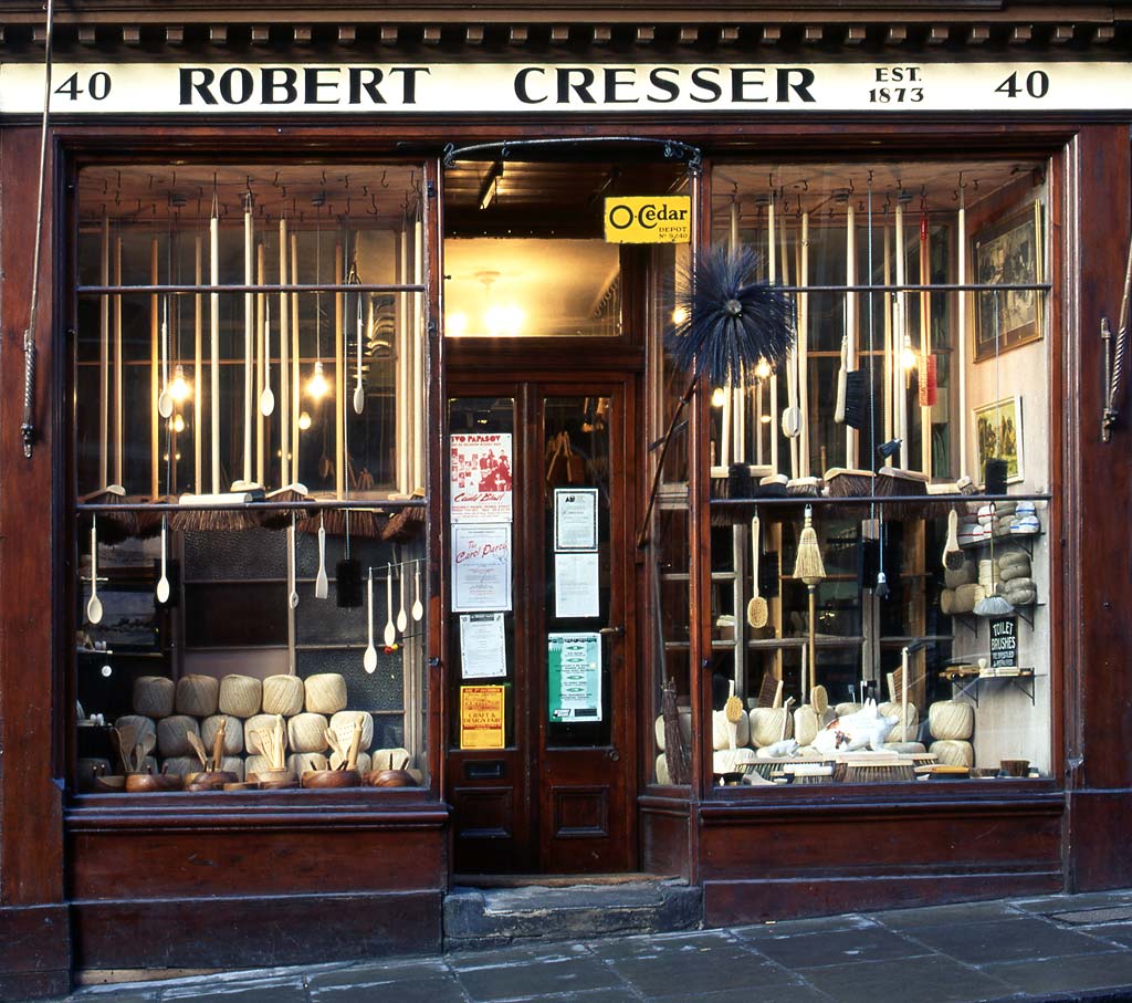Robert Cresser's Brush Shop at 40 Victoria Street, Edinburgh