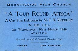 Ticket for a Cine Film by E R Yerbury