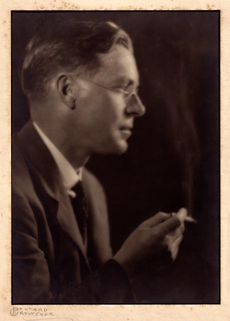 Photograph  of Dr Karl Basil Edwards by C Pollard-Crowther who gave a lecture on portrait photography to Edinburgh Photographic Society in 1923
