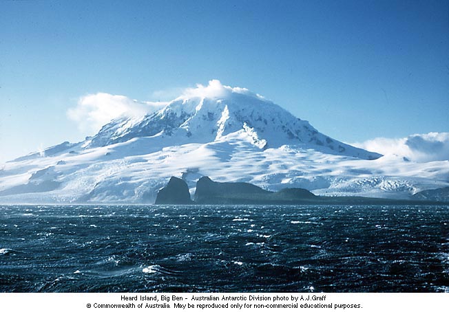 Landscape  -  Heard Island in the South Atlantic Ocean, close to Antarctica