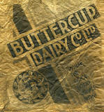Buttercup Dairy Co  -  Advert on a paper bag