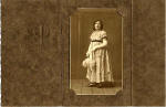 Folder containing a studio portrait of a lady  -  from the studio of Drummond Shiels  -  folder open