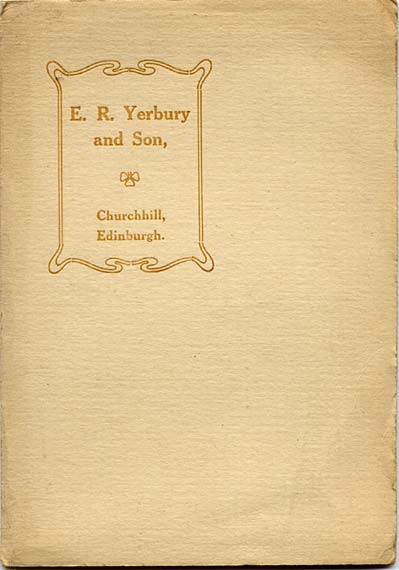 E R Yerbury & Son  -  Platinotype photograph in a folder  -   Folder closed