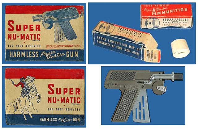 Super Nu-Matic toy gun from America, 1946